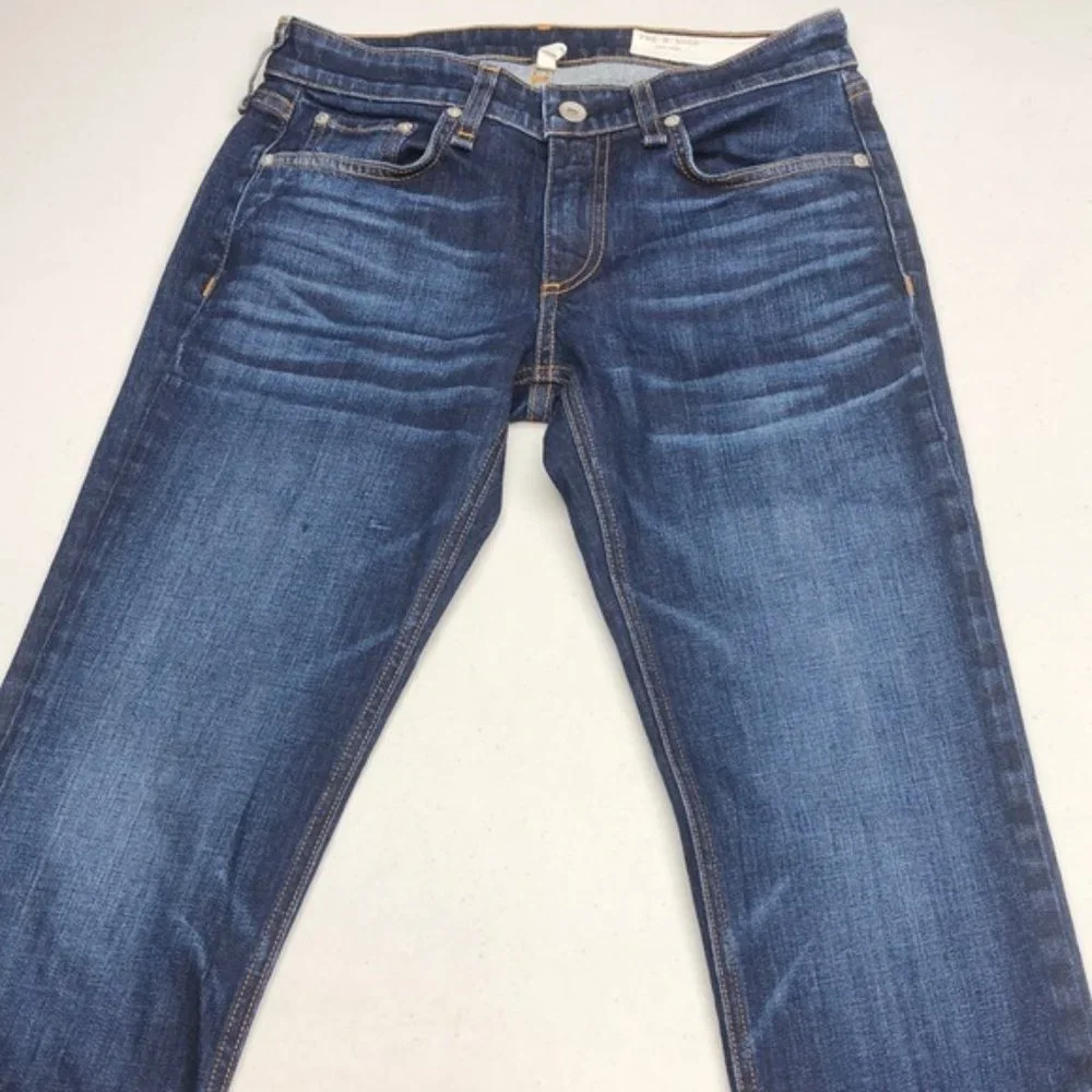 LIKE NEW RAG & BONE DRE STRAIGHT JEANS 24x30 MADE IN USA 🇺🇸